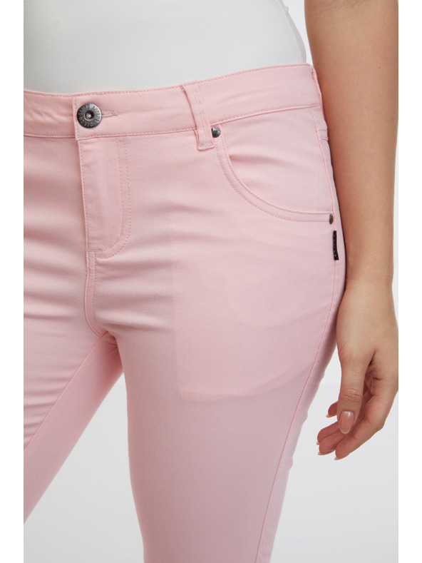 Sam 73 Svijetlo ružičaste ženske tričetvrt uske traperice SAM 73 Amara