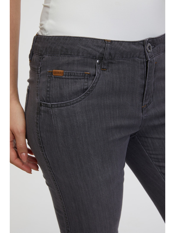 Sam 73 Sive ženske tričetvrt duge traperice ravnog kroja SAM 73 Antonella