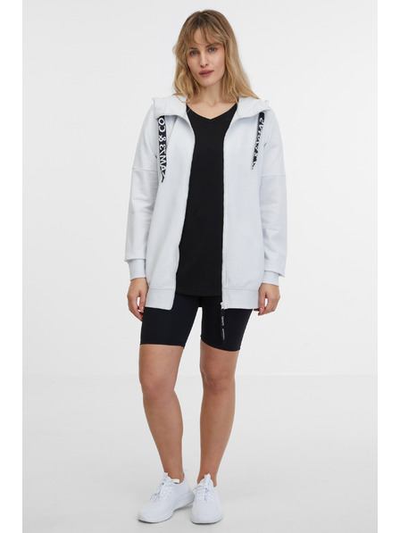 Sam 73 Svijetlo siva ženska majica s kapuljačom na patentni zatvarač SAM 73 Lisa