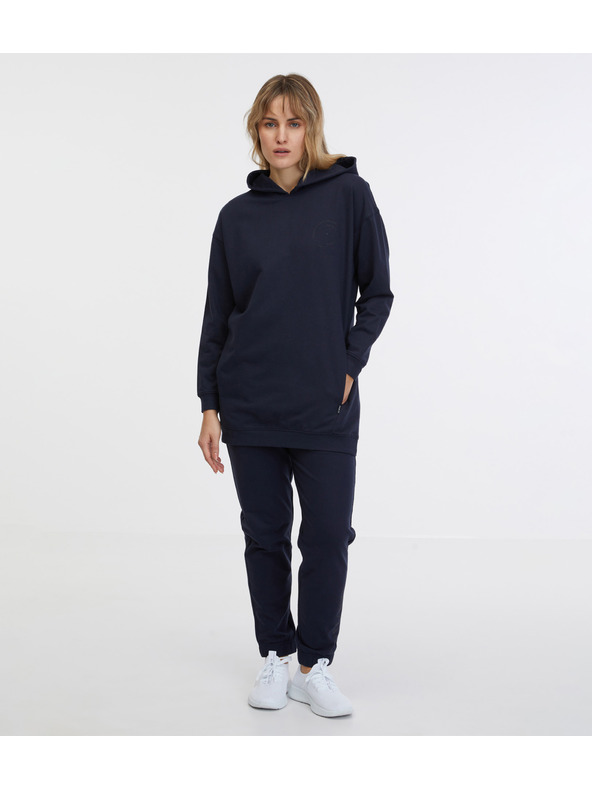 Sam 73 Tamnoplavi ženski produženi sweatshirt SAM 73 Lola