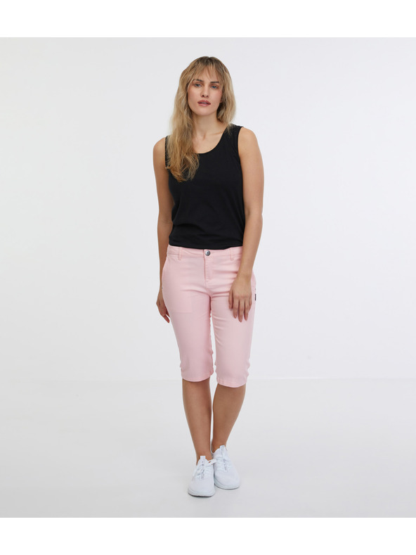 Sam 73 Svijetlo ružičaste ženske kapri hlače SAM 73 Ariel