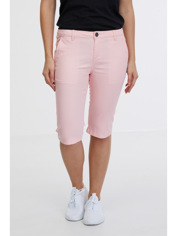 Sam 73 Svijetlo ružičaste ženske kapri hlače SAM 73 Ariel