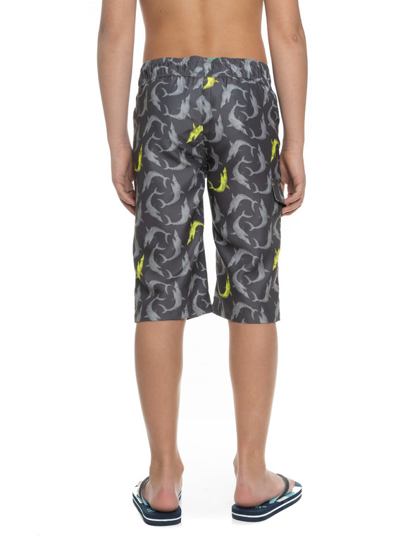 Sam 73 Sivi dječački kupaći kostim s uzorkom SAM 73