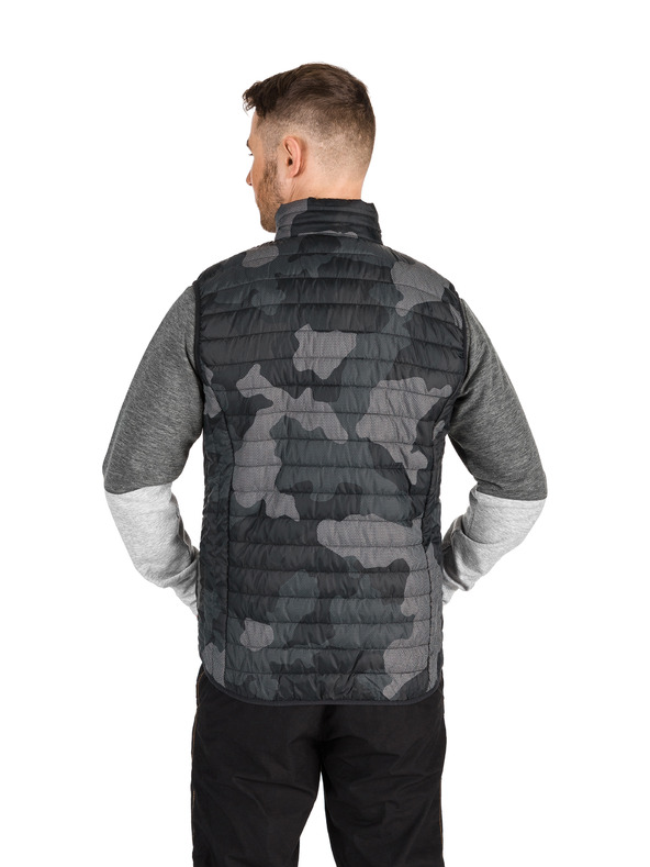 Sam 73 Tamno sivi muški prsluk s uzorkom SAM 73