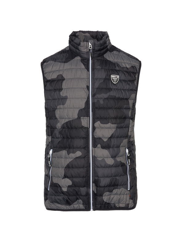 Sam 73 Tamno sivi muški prsluk s uzorkom SAM 73