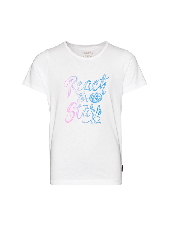 Sam 73 Bijela majica za djevojčice SAM 73 Bidano