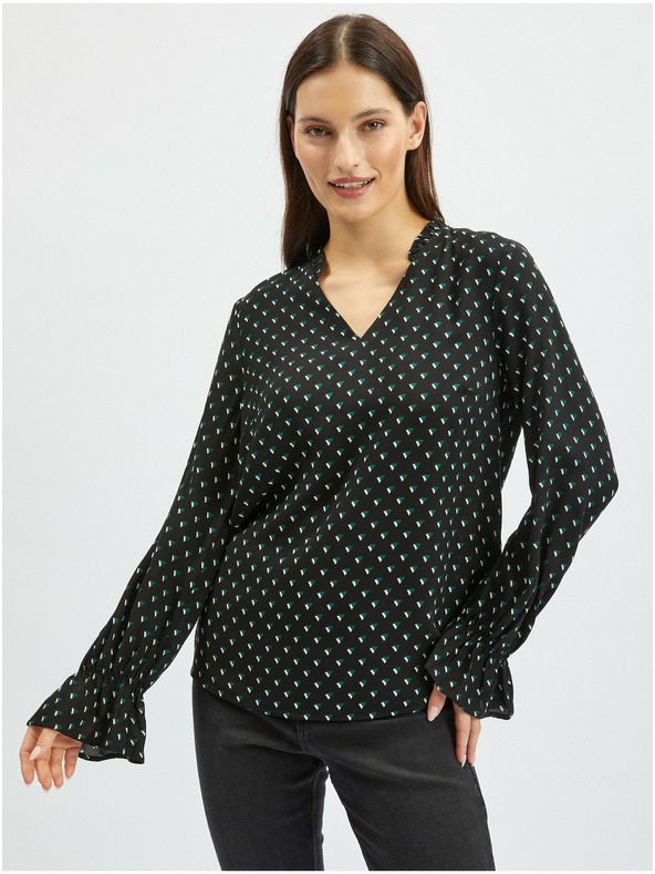 Orsay Crna ženska bluza s uzorkom ORSAY