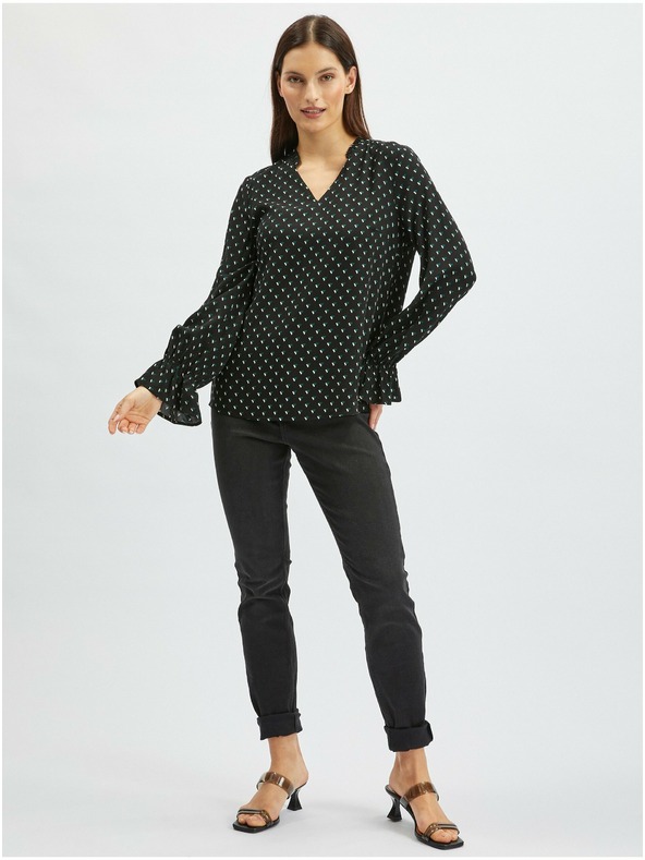 Orsay Crna ženska bluza s uzorkom ORSAY