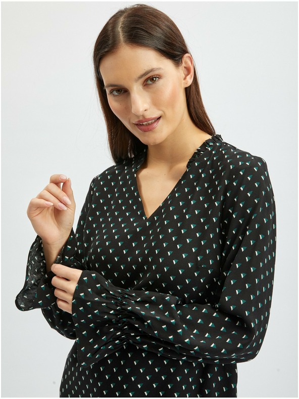 Orsay Crna ženska bluza s uzorkom ORSAY
