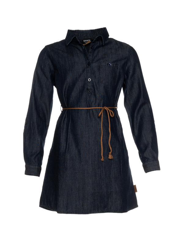 Sam 73 Tamno plave djevojačke košuljaste haljine SAM 73