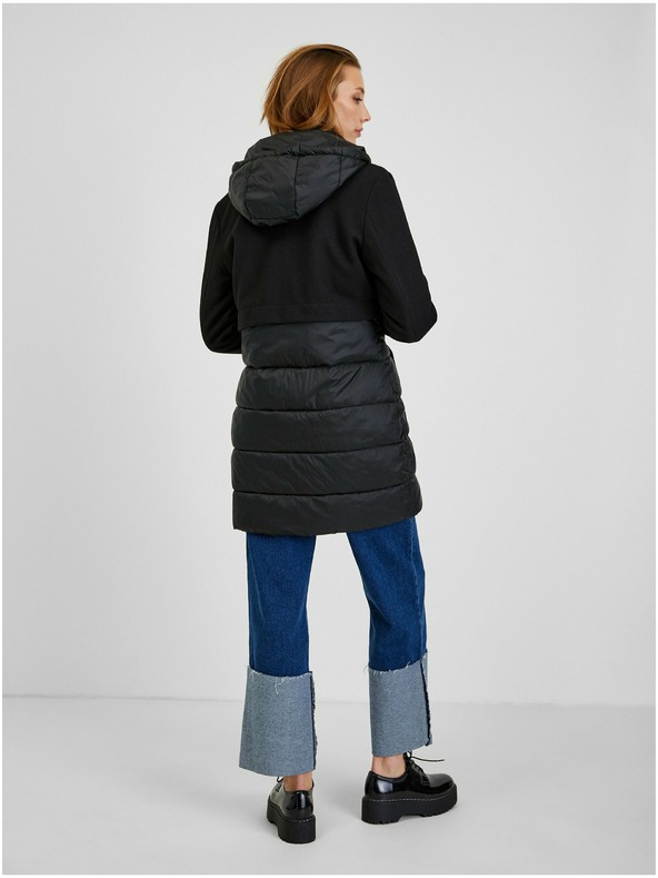 Orsay Crni ženski prošiveni kaput ORSAY Selina