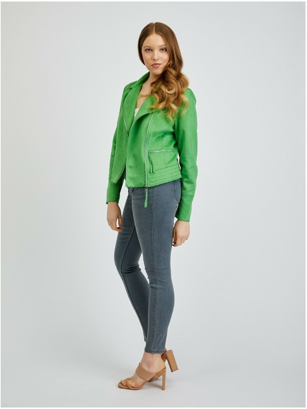 Orsay Zelena ženska jakna od brušene umjetne kože ORSAY