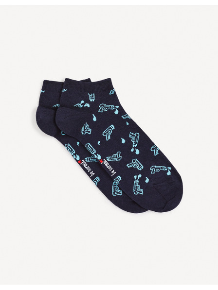 Celio Tamnoplave muške čarape s uzorkom Celio Gisomistol