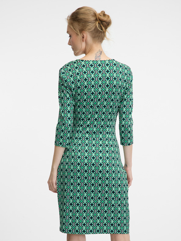 Orsay Zelena ženska haljina do koljena ORSAY