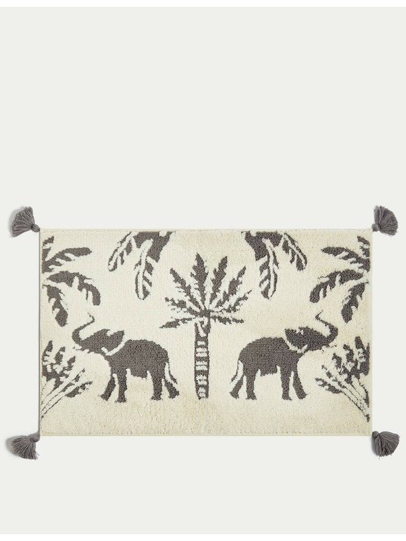 Marks & Spencer Prostirka za kupanje od mješavine pamuka, s motivom slona Marks & Spencer siva