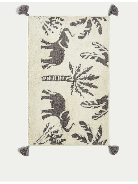 Marks & Spencer Prostirka za kupanje od mješavine pamuka, s motivom slona Marks & Spencer siva