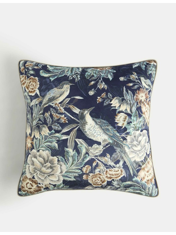 Marks & Spencer Baršunasti ukrašeni jastuk s motivom ptice Marks & Spencer mornarsko plava