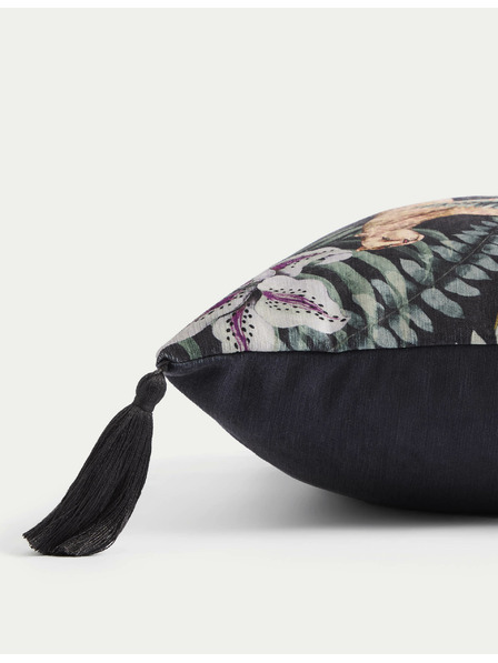 Marks & Spencer Marks & Spencer tamnoplavi jastučić od šenile s uzorkom leoparda