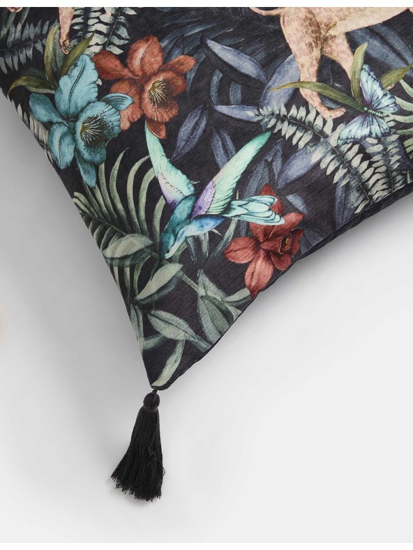 Marks & Spencer Marks & Spencer tamnoplavi jastučić od šenile s uzorkom leoparda