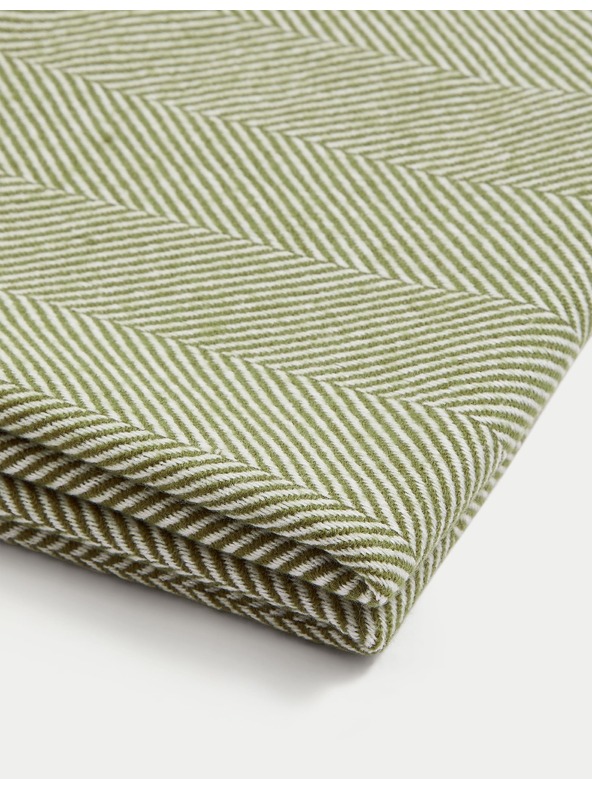 Marks & Spencer Marks & Spencer riblja kost Throw Green