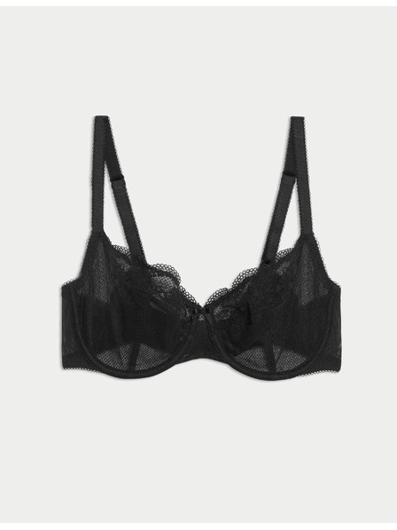 Marks & Spencer Balkonski grudnjak Jasmine s dodatkom žice i čipkom, vel. A–E Marks & Spencer crna