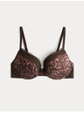 Marks & Spencer Čipkasti push-up dekoltni grudnjak Jasmine sa žicama, (vel. A–E) Marks & Spencer smeđa