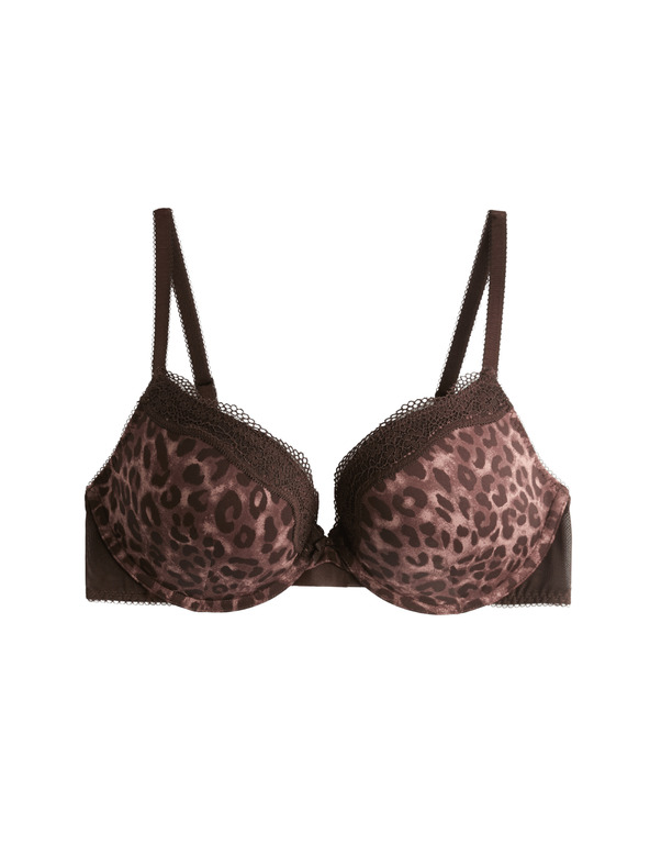 Marks & Spencer Čipkasti push-up dekoltni grudnjak Jasmine sa žicama, (vel. A–E) Marks & Spencer smeđa