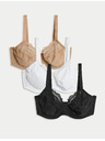 Marks & Spencer Grudnjaci sa efektom redukcije, žicama i punim košaricama, 3 kom., vel. C-H Marks & Spencer crna