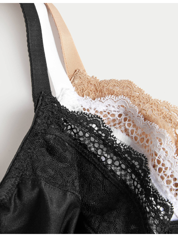 Marks & Spencer Grudnjaci sa efektom redukcije, žicama i punim košaricama, 3 kom., vel. C-H Marks & Spencer crna