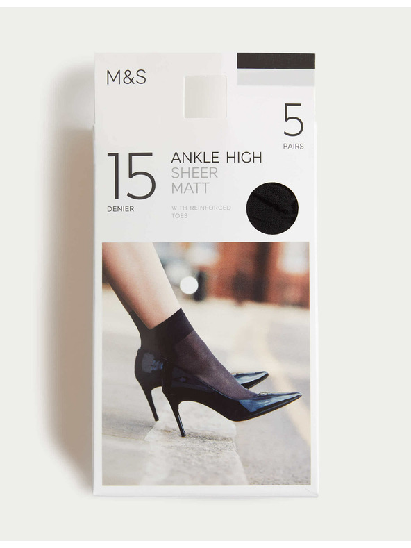 Marks & Spencer Pakiranje od 5 pari mat čarapa, 15 DAY Marks & Spencer crne