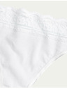 Marks & Spencer Čipkaste gaćice od pamuka sa likrom, 5 kom u pakiranju Marks & Spencer bijele