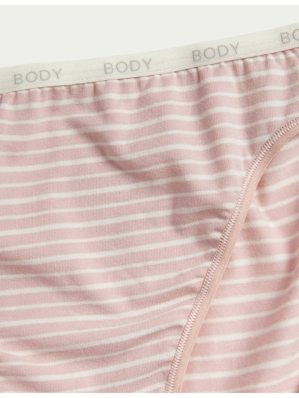 Marks & Spencer Visoko izrezane gaćice s visokim udjelom Supima pamuka, 4 kom Marks & Spencer plava