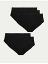 Marks & Spencer Marks & Spencer Low Cut Cotton Lycra® 5 kratkih hlača u crnoj boji