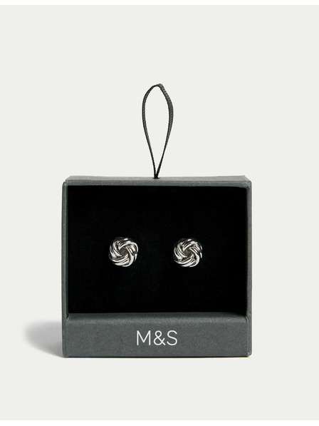 Marks & Spencer Manžetni gumbi u obliku čvora Marks & Spencer srebrna