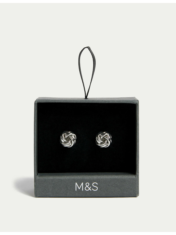 Marks & Spencer Manžetni gumbi u obliku čvora Marks & Spencer srebrna