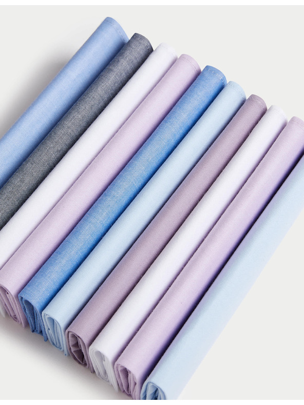 Marks & Spencer Antibakterijski rupčići od čiste pamučne tkanine, 10 kom u pakiranju Marks & Spencer plava