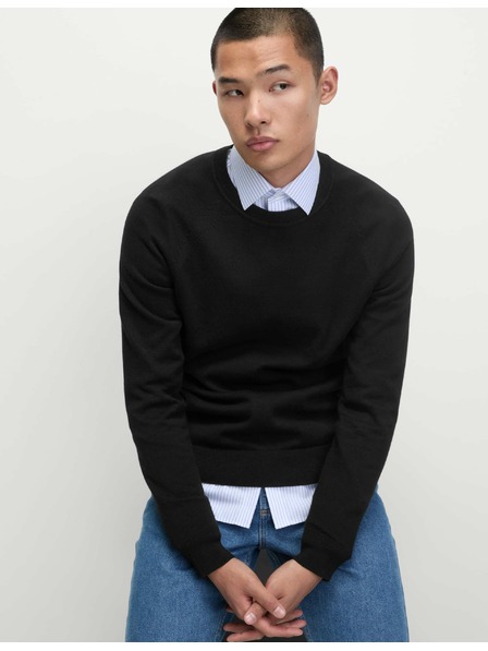 Marks & Spencer Džemper od čistog pamuka, s ovratnikom Marks & Spencer crna