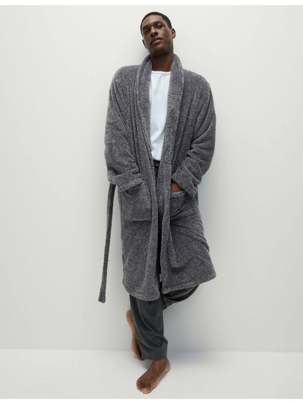 Marks & Spencer Flisasti ogrtač Supersoft Marks & Spencer siva