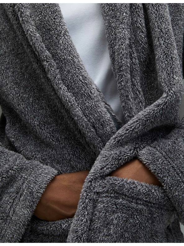 Marks & Spencer Flisasti ogrtač Supersoft Marks & Spencer siva