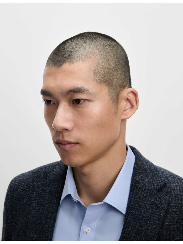 Marks & Spencer Pamučna košulja klasičnog kroja s nepotrebnim glačanjem Marks & Spencer plava