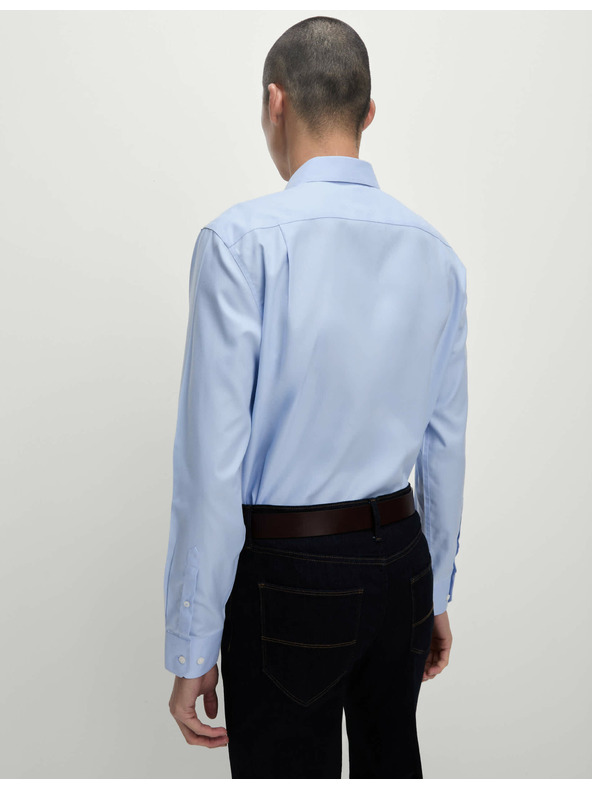 Marks & Spencer Pamučna košulja klasičnog kroja s nepotrebnim glačanjem Marks & Spencer plava