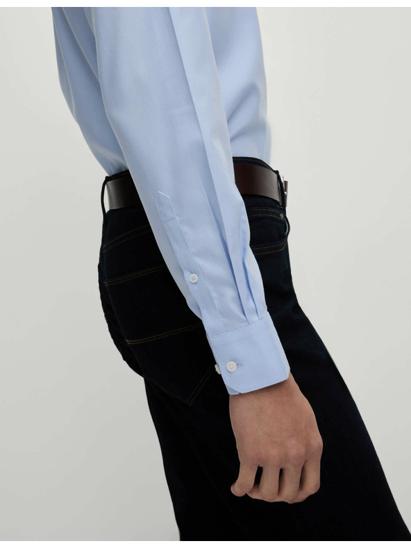 Marks & Spencer Pamučna košulja klasičnog kroja s nepotrebnim glačanjem Marks & Spencer plava