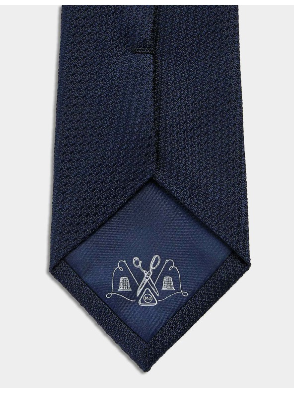 Marks & Spencer Svilena kravata s teksturom, 100% svila Marks & Spencer mornarsko plava