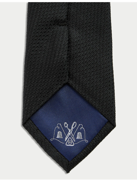 Marks & Spencer Svilena kravata s teksturom, 100% svila Marks & Spencer crna