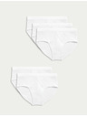 Marks & Spencer Pamučne slip gaćice, 5 kom Marks & Spencer bijela