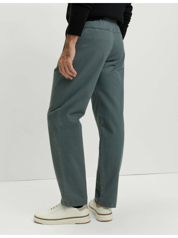 Marks & Spencer Hlače s uzorkom riblje kosti, od čiste pamuke Marks & Spencer zelena