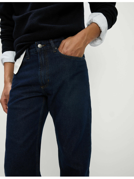 Marks & Spencer Glatke traperice ravnog kroja, od čiste pamuke Marks & Spencer mornarsko plava