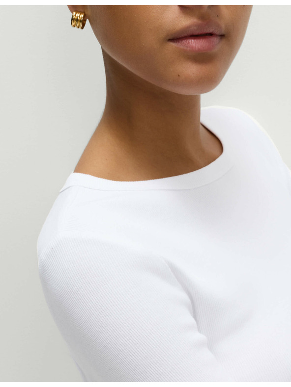 Marks & Spencer Rebrasti top s visokim udjelom pamuka Marks & Spencer bijela