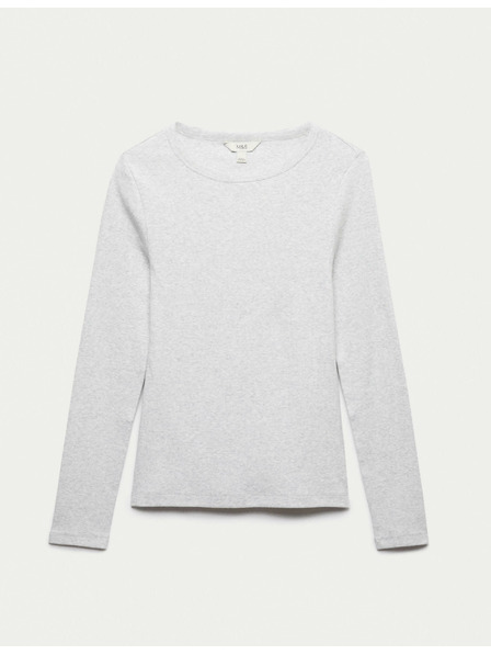 Marks & Spencer Rebrasti top s visokim udjelom pamuka Marks & Spencer siva