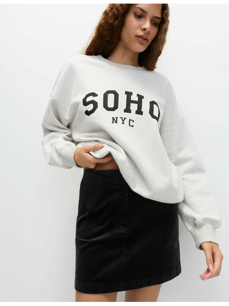 Marks & Spencer Mini suknja A-kroja s visokim udjelom conte Marks & Spencer crna